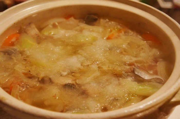 釣ったばかりのイナダとカツオで ぽかぽかみぞれ鍋